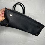 Rebecca Minkoff Women's Black Gold Embossed Leather Shoulder Tote Bag Photo 2