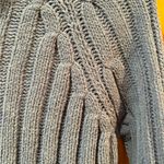 American Eagle  blue chunky cable knit cropped long sleeve pullover sweater sz S Photo 2