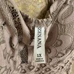 Zenana Outfitters Tan Brown Crochet Cami Lace Bralette Mini Dress/Top 1X NWOT Photo 3