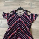 Maurice's Maurice floral stripe cold shoulder dress Photo 1