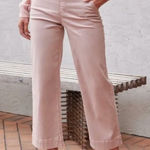 Spanx BOGO  Stretch Twill Cropped Wide Leg Pants in Blush Pink Petite Medium Photo 0