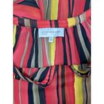Jones New York  Sport Size XL Women Sheer Multicolor Striped Blouse Photo 8