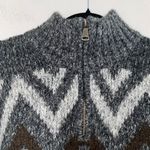 BKE Long Sleeve 1/4 Zip Dad Sweater L Gray Photo 2