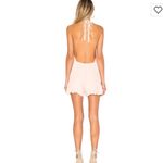 LIONESS All Summer Long Romper In Pink Linen Photo 1