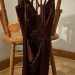 Windsor Strappy Deep Plum Dress Photo 3