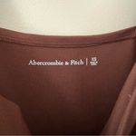 Abercrombie & Fitch Ponte Knit Mini Dress Sweetheart Neckline Tank Brown Sz XS Photo 4