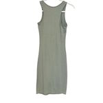 Cotton On  Womens Sz XS Green Cutout Round Neck Tank Dress Knee Length Stretch Photo 5