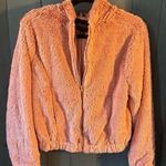 Ambiance Outerwear Pink Fluffy Jacket, Size Small Photo 0