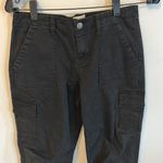 Alice + Olivia Isaac Cargo Pants with Rib Black Photo 4