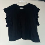 ZARA  Ruffle T-Shirt Photo 0
