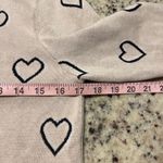 Roller Rabbit Hearts Sweater Knit Top Cream Black Pink Women's Size Small Photo 6