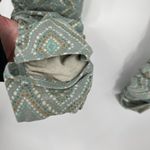 prAna Serafina Ruched Optional Footed Legging Agave Sizzle Green size medium Photo 4