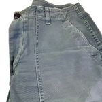 AMO Army Babe Pant Blue Cargo Frayed hem Size 31 100% cotton Photo 7