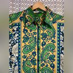 ZARA | Women's Paisley Scarf Blouse, size M Photo 4
