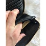 Kate Spade New York Black Gold Zip-Around & Logo Plate Kaden Wallet Photo 5