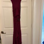 White Fox Boutique Burgundy Maxi Dress Photo 3