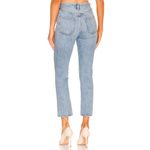 AGOLDE Riley High Rise Straight Crop Distressed Ripped Knee Jeans Size 27 Photo 2