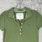 American Eagle  Shirt Juniors Small Green Eagle Polo Casual‎ Preppy Retro Y2K Photo 3