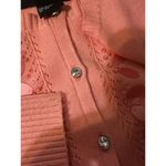 Requirements  Pink Embellished Button-Up Cardigan Sweater Womens Size SMALL Photo 5