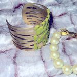 Vibrant Green and Gold Basket Photo 4