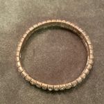 #404 BOUTIQUE Double Rhinestone Stretch Bracelet White Photo 3