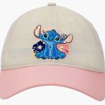 Disney Stitch Embroidered Cap with Pink Brim Photo 0