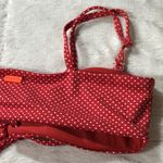 Roxy American Beauty Polka Dot Red Beach Classics Bandeau Swimsuit Bikini Top XS Photo 12