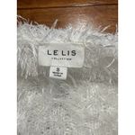 Le lis  Fuzzy Cropped Sweater Small White Women’s Knit Long Sleeve Juniors Photo 3