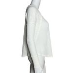 Anthropologie  Eri + Ali Shirt Womens XS White Waffle Knit Top Neutral Minimalist Photo 1