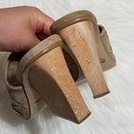 Bettye Muller  tan weave slide wedges Photo 3