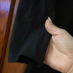 Reformation Jeans Black CELINE Ribbed Stretch Knit Wrap Dress XL Photo 6