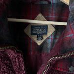 Pendleton  full zip cozy jacket XL maroon Photo 8