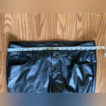 Wild Fable  Womens Low Rise Flare Classic Vegan Leather Pants BLACK sz 14 Photo 6