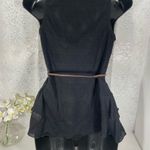 belle du jour  Black Sweater Vest with Rope Belt Photo 10