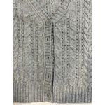 American Eagle Gray Grey Cardigan Chunky Cropped Grandpa Sweater Twee MEDIUM Photo 4