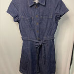 J.Crew button up blue Denim Short Sleeve Button-Up Dress size 8 Photo 0
