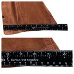 Y2K Mossimo Camel Faux Suede Button A Line Mini Skirt Size 2 Small Festival Boho Brown Photo 5