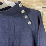J.Crew fleece button cowl neck detail long sleeves pullover sweater Size XXLarge Photo 4