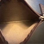 UGG  Brown Leather Cosmetic zippered Bag Essential Organizer for purse Photo 11