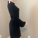 Bailey Rose Mini Wrap Black Dress Size Small long sleeve CASUAL FORMAL NWT #104 Photo 7