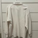 Aerie White Oversized Quarter Zip Pullover Photo 2