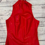 Polymorphe red latex princess top size large new with tag Photo 0