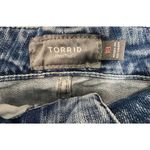 Torrid  Distressed Acid Washed Mid-Rise Casual Denim Pencil Skirt Photo 2