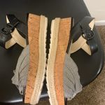 Marc Fisher  flinn nautical stripe ankle strap Platform Sandals woman size 8 Photo 6