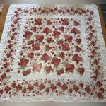 Laura Ashley  Floral Square Polyester Scarf Cottagecore Vintage Made In Italy Photo 1