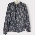 Zella Cara Everyday Print Hoodie Grey Magnet Camo Long Sleeve Women's Sz Med NWT Photo 2