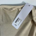 Soft Surroundings  Viviana Faux Suede Beige Waterfall Open Cardigan Size L NWT Photo 6