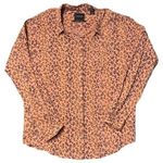 Scotch & Soda  Leopard Print Long Sleeve Buttonup Casual Career Artsy Ecelectic L Photo 1