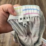 KIKIT Rainbow Striped Pajama Lounge Set Drawstring Waist Size Medium Photo 12