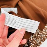 Hollister Silky Mini Floral Skirt Front Slit in Brown Size M Photo 8